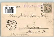 86150 W8900 Augsburg , Bay 1906 Gebrauchsspuren Afra-Jubiläumsprozession 1904 Reißnagelloch