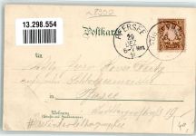 86150 W8900 Augsburg , Bay 1898 Winterlithographie Jacobstor