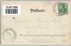 97990 W6992 Weikersheim Lithographie Gruss aus - Schloss AK