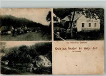 02906 O8921 Neudorf , OL Gebrauchsspuren Jos. Morawtzs Gasthaus Weigersdorf