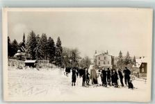 38640 W3380 Hahnenklee - Winter Skifahrer Ort handschriftlich