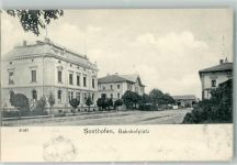 87527 W8972 Sonthofen , Oberallgäu Gebrauchsspuren Bahnhofplatz