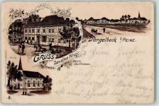 31224 W3150 Dungelbeck Gebrauchsspuren Kirche Gasthaus Zum alten Krug