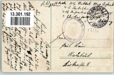 01917 O8290 Kamenz 1915 Gebrauchsspuren Kaserne d. 13. Infant.-Reg. No. 178 Offiziers-Kasino