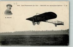 M. Molon sur monoplan Bleriot AK Flugwesenpionier 1910