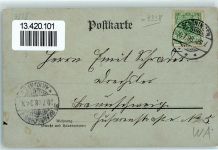 38364 W3338 Schöningen 1898 Mondschein St. Lorenzkirche