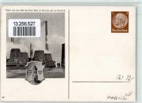 O4400 Bitterfeld Briefmarke Franz Grillpanzer Stempel Österreich Fabrike Privatganzsache