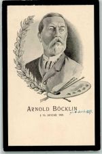 Traueranzeige AK Böcklin, A. 1901