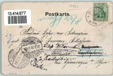 78351 W7762 Bodman 1902 Gebrauchsspuren sign Künstlerkarte