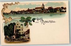 78315 W7760 Radolfzell am Bodensee Lithographie Kriegerdenkmal