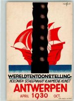Antwerpen Anvers sign. Marfurt Wereldtentoonstelling AK Motiv Belgien 1930