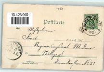 73614 W7060 Schorndorf , Württ 1899 Lithographie Marktplatz Kirche