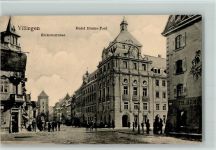 78048 W7730 Villingen-Schwenningen 1915 - Bickenstrasse, Hotel Blume-Post AK