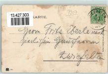 89129 W7907 Langenau , Württ 1904 Gebrauchsspuren