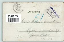 53721 W5200 Siegburg 1896 Gebrauchsspuren Vorläufer Druck 1890-1895 , Lithographie