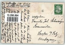 W8000 München Deutsche Ausstellung Das Gas 1914 sign Richard Wagner Künstlerkarte Privatganzsache Gebrauchsspuren