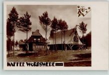 W2862 Worpswede Kaffee Worpswede GmbH Erbauer Prof. B. Hoetger Kunstgeschichte Worpswede Foto AK