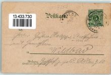 71229 W7250 Leonberg , Württ Lithographie Schloss Postgebäude