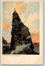 Innsbruck Frau Hitt Zieher Ottmar Lithographie / Künstlerkarte