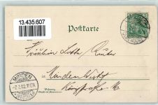 31840 W3253 Hessisch Oldendorf 1902 Lithographie Weser-Brücke
