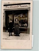 10115 W1000 Schöneberg 1912 Privatfoto AK Geschäft F. W. Clauss Motzstraße 60 Ort handschriftlich