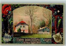 93453 W8497 Neukirchen b Hl Blut Lithographie Hoher Bogen