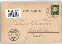 83395 W8228 Freilassing 1900 - Blick gegen Salzburghofen