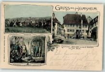 71296 W7258 Heimsheim 1904 - Gefangennahme der Schleglerkönige 1395 Gasthaus Brauerei Zu den 3 Königen Joh. Beck