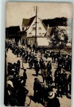84453 W8260 Mühldorf a. Inn Gebrauchsspuren Festzug Ort handschriftlich Privatfoto-AK