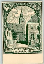 08289 O9412 Schneeberg , Erzgeb - Heimatfest Schneeberg 1913 sign. A. Major