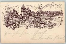 10115 O1193 Treptow 1896 Gebrauchsspuren Vorläufer Druck 1890 - 1895 Eierhäuschen Forsthaus AK