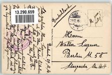 Diekirch 1916 Lithographie Briefmarke Bildseite Wappen