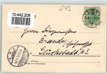 23701 W2420 Eutin 1904 - Gasthaus von Joh. Mau. Fahne Neudorf