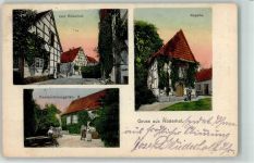 31199 W3201 Diekholzen 1911 - Gut Röderhof Kapelle Gasthaus Restaurationsgarten