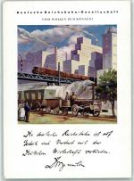 Deutsche Reichsbahn aus dem Kalender 1928 Werbung Eisenbahn