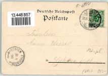 07426 O6824 Königsee 1899 Prägedruck Kirche Gruss Blumen Lithographie
