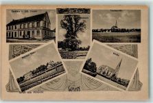 49762 W4474 Wahn - Gasthaus Trumm Bahnhof Kirche Baum
