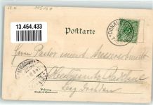 78166 W7710 Donaueschingen 1899 Lithographie Stadtkirche Donauquelle
