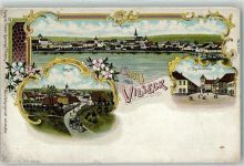 92249 W8453 Vilseck , Oberpf Lithographie Schlicht Herrenstraße