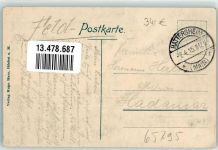 65795 W6234 Hattersheim am Main 1915 - Bahnhof Post Kirche Gasthaus Zum Hirsch