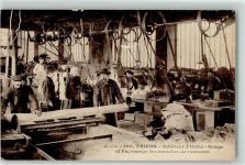 63300 Thiers - Interieur d`Usine Sciage et Faconnage des manches de contreux