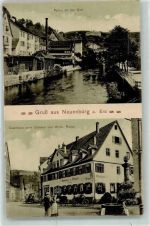 75305 W7540 Neuenbürg , Württ 1912 - an der Enz Gasthaus zum Ochsen