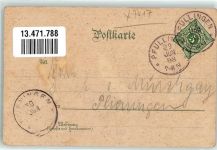 72793 W7417 Pfullingen 1898 Lithographie Kirche mit Rathaus Lichtenstein
