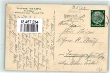 07743 O6908 Wöllnitz - Konditorei Kaffee Kurt Stäber Ort handschriftlich