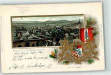 67655 W6750 Kaiserslautern 1902 Prägedruck Wappen Passepartout