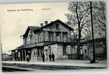 64569 W6085 Nauheim , Kr Groß-Gerau 1918 - Bahnhof