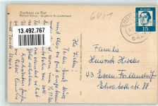 36369 W6425 Engelrod - Gasthaus zur Post Emailleschild Bluna Pfarrkirche