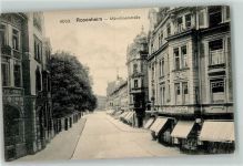 83022 W8200 Rosenheim , Oberbay - Münchnerstraße Franz Held Zahn Atelier Bank Stempel Aus militärischen Gründen verzögert Mülhausen
