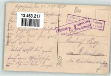 83022 W8200 Rosenheim , Oberbay - Münchnerstraße Franz Held Zahn Atelier Bank Stempel Aus militärischen Gründen verzögert Mülhausen