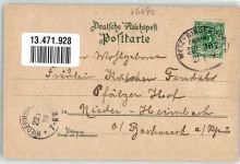 66606 W6690 St. Wendel , Saar 1899 - Bahnpost Metz Bingerbrück Zug 367 21.2.99 Kapelle